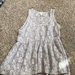 Lace tank top